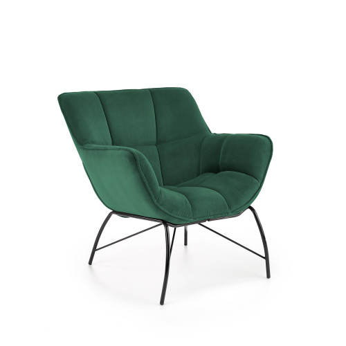 BELTON leisure chair color: dark green