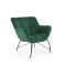 BELTON leisure chair color: dark green