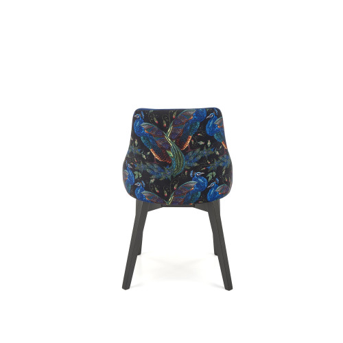 Dining chair ENDO 57x56x86  black/dark blue DIOMMI 60-24927