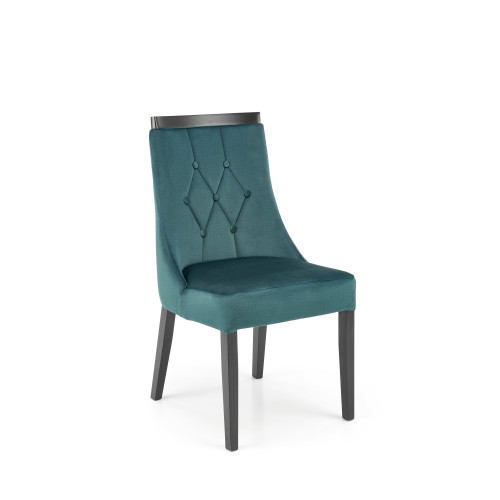 ROYAL chair, black / dark green Monolith 37