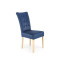 VERMONT chair, honey oak / dark blue Monolith 77