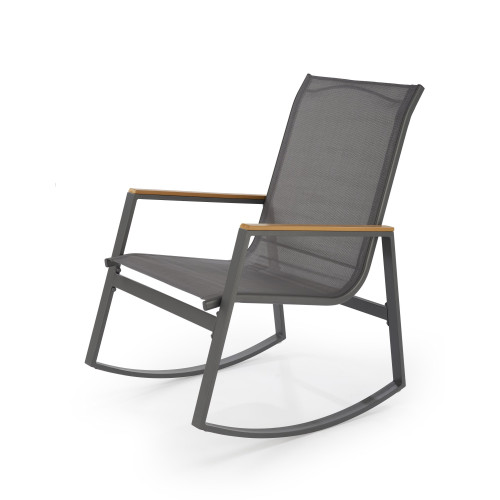 ZLATAN garden chair, color: d.grey / l.grey