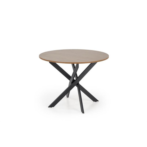 EDGAR table, top - walnut, legs - black