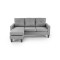 GERSON sofa with ottoman, color: grey