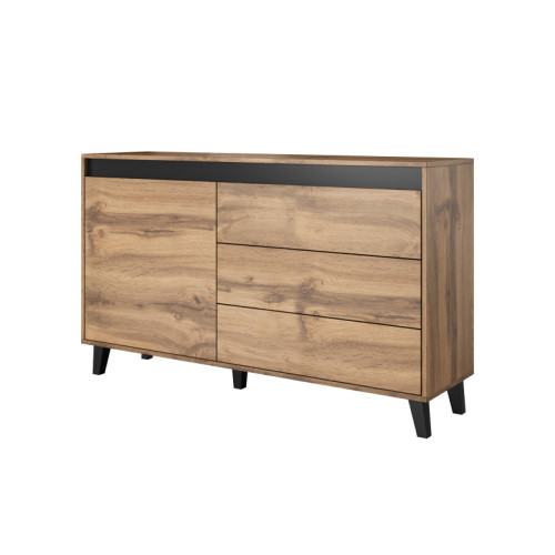 NORD chest of drawers antracyt/black