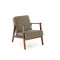 MILANO 1S, leisure chair, olive CASTEL#39 / dark walnut