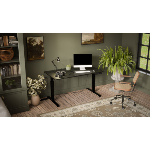 MOON LONG adjustable desk blak/san sebastian