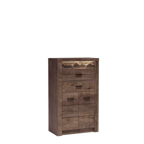 INDIANAPOLIS chest of drawers I6 dark ash tree