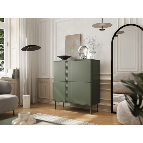 TRESSE chest of drawers 4D green