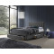 GRACE bed with drawers, color: grey