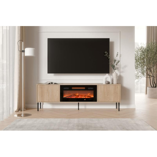 DOMI TV stand K180 ( 2 D ) cremona - possibility of installing a fireplace, ordered separately