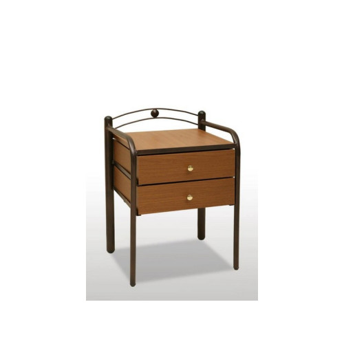 Metal nightstand with two drawers Gouva 40x36x57 DIOMMI 30-008