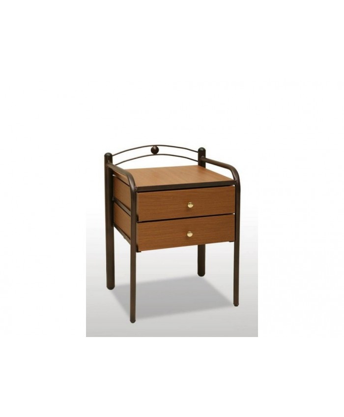 Metal nightstand with two drawers "Gouva" 40x57x36cm DIOMMI (30-008)