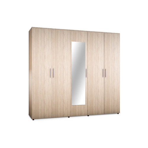 Wardrobe Luna Five door with mirror DIOMMI 043-000056
