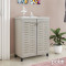 Shoe cabinet Mantam 78x40x92 white/grey DIOMMI 049-000002