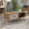 Coffee table dresser Boho DIOMMI in walnut color 100x50x46cm