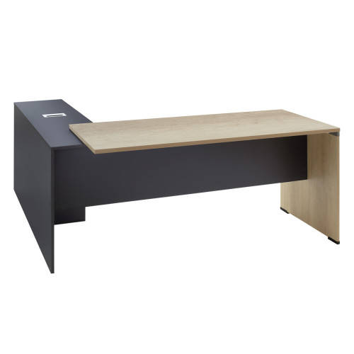 Desk Lotus 180x160x75cm anthracite DIOMMI 069-000011