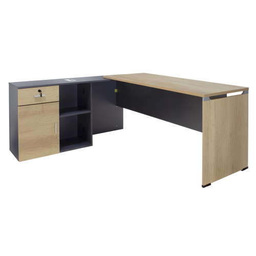 Desk Lotus 180x160x75cm anthracite DIOMMI 069-000011