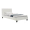 Upholstered bed Nevil 100x200 white DIOMMI 006-000012