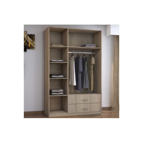 Wardrobe with three doors Royal with loft 150x58x230 DIOMMI 043-000072