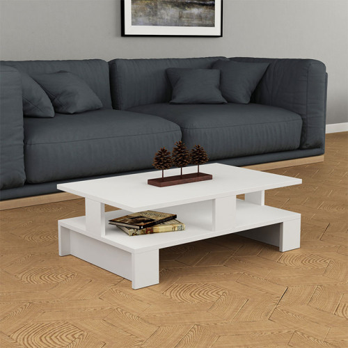 Coffee table Mansu 80x50x27,5cm white  DIOMMI 119-000872