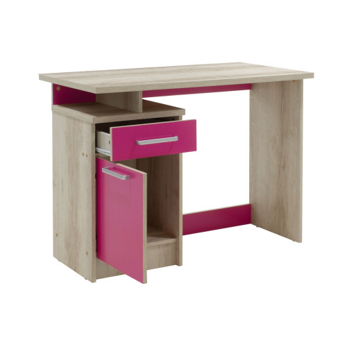 Children's desk Looney 100x55x75 castillo-pink DIOMMI 123-000081