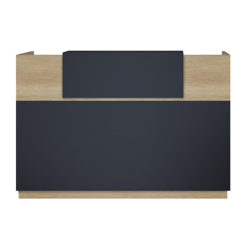 Reception desk Lotus 180x70x110 anthracite/natural DIOMMI 069-000016