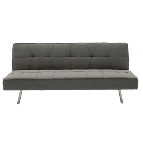 3 seater Sofa-bed Travis DIOMMI with fabric in dark grey color 175x83x74cm