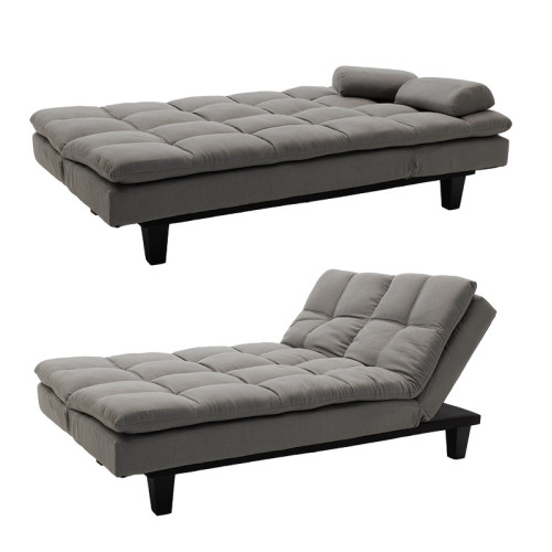3 seated sofa-bed Lincoln DIOMMI with fabric in grey color 180x86x85cm