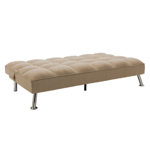 3 seater sofa-bed Rebel DIOMMI with fabric in beige-brown color 189x92x82cm