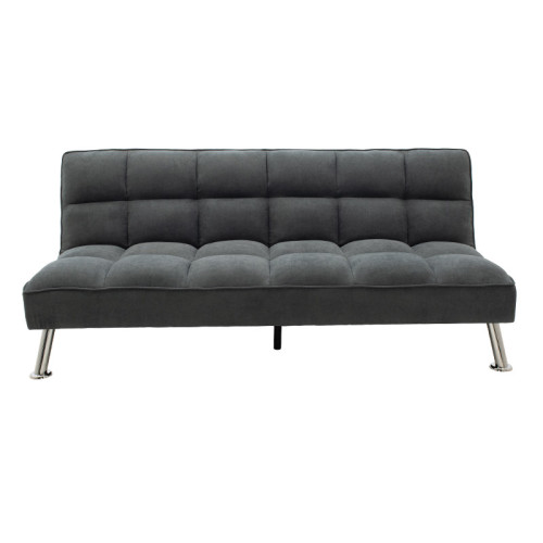 3 seater sofa-bed Rebel DIOMMI with fabric in dark grey color 189x92x82cm