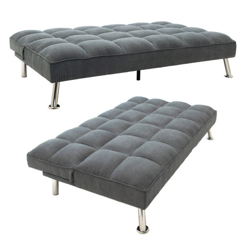 3 seater sofa-bed Rebel DIOMMI with fabric in dark grey color 189x92x82cm