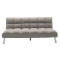 Three-seater Sofa-bed Rebel 189x92x82 grey fabric/chrome DIOMMI  035-000019