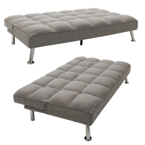 Three-seater Sofa-bed Rebel 189x92x82 grey fabric/chrome DIOMMI  035-000019
