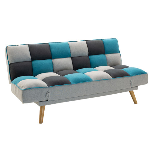 3 seater sofa-bed Andy DIOMMI fabric multicolored 177x91x86cm
