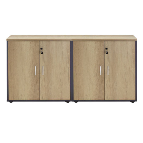 Wardrobes Lotus 160x40,5x80 oak-dark grey DIOMMI 200-000175