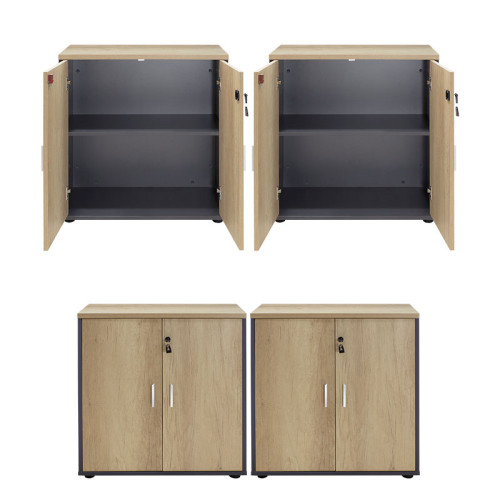 Wardrobes Lotus 160x40,5x80 oak-dark grey DIOMMI 200-000175