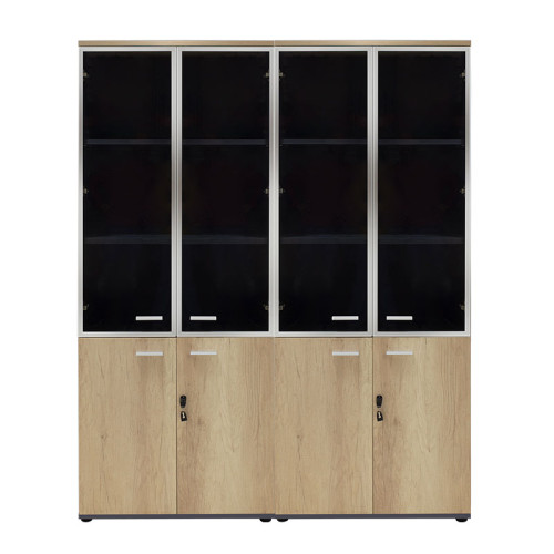 Wardrobes Lotus 160x45x180 wood in oak-dark grey DIOMMI 200-000173