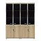 Wardrobes Lotus 160x45x180 wood in oak-dark grey DIOMMI 200-000173