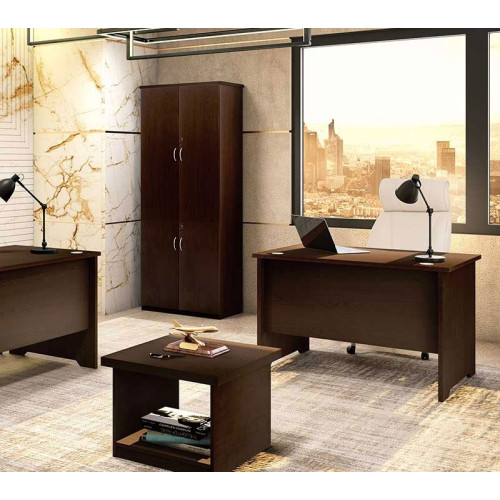 Office table without mobile drawer Amazon DIOMMI walnut 120x75x75cm