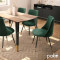 Giselle chair 52x51x82 green/black DIOMMI 096-000012