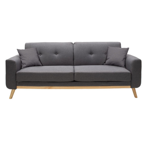 3 seated sofa-bed Carmelo grey fabric 214x80x86cm