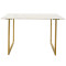 Paris table 120x80x75 marble/gold DIOMMI 029-000087