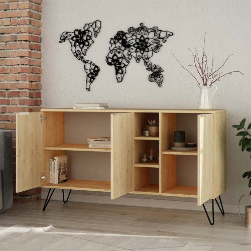 Buffet Clara DIOMMI in light oak 142x35.5x82cm