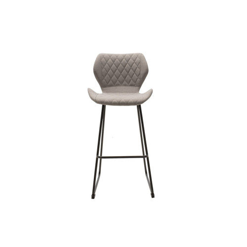 Bar stool Theo 48x51x102.5 grey/black DIOMMI 111-000012
