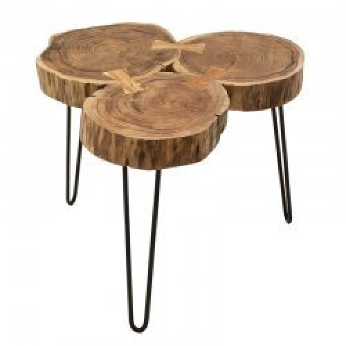   Coffee table Tripp 60x60x46 walnut/black DIOMMI 113-000009