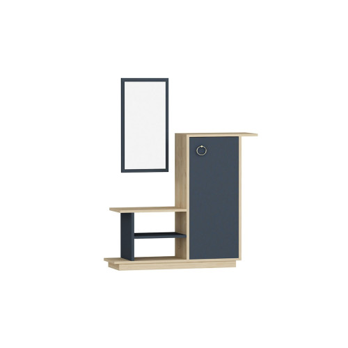 Entrance furniture Ceel 80x29.5x90 natural-charcoal DIOMMI 120-000006