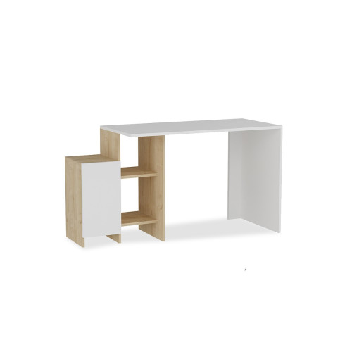 Desk Kely 113x45x74 white/natural DIOMMI 120-000023