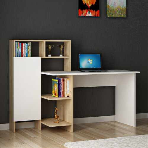Desk Melis 120x60x112 white/natural DIOMMI 120-000022