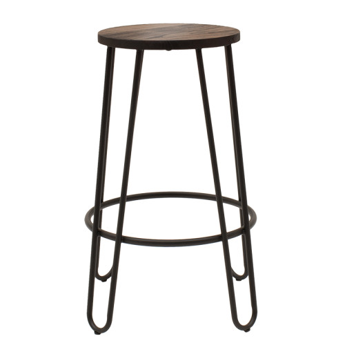 Bar stool Sharps 39x49x66 walnut/black DIOMMI 001-000065